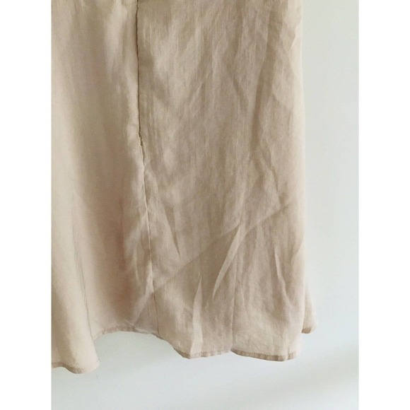 Anthropologie Avec Les Filles | Dress Small Brown V-neck A-line Skater Mini - Picture 9 of 10